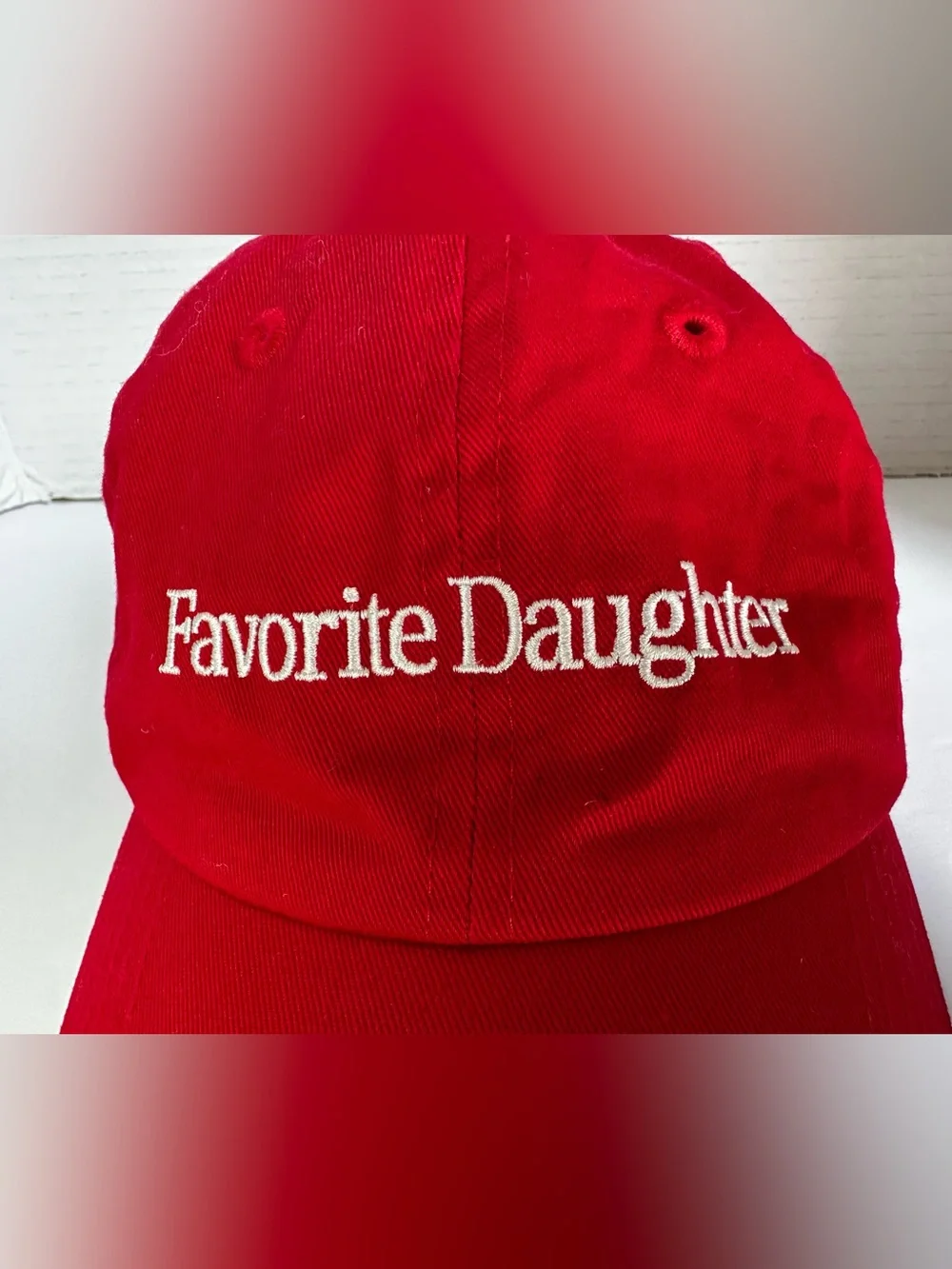 Favorite Daughter Women’s Red & White Nobody Wants This Adjustable Baseball Cap